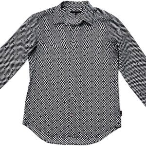 John Varvatos Skulls print slim fit button down 100%Cotton men’s Shirt, size S